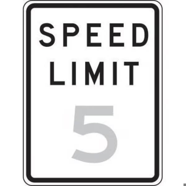 Accuform TRAFFIC SIGN SPEED LIMIT 18 X 12 FRR21840DP FRR21840DP - main